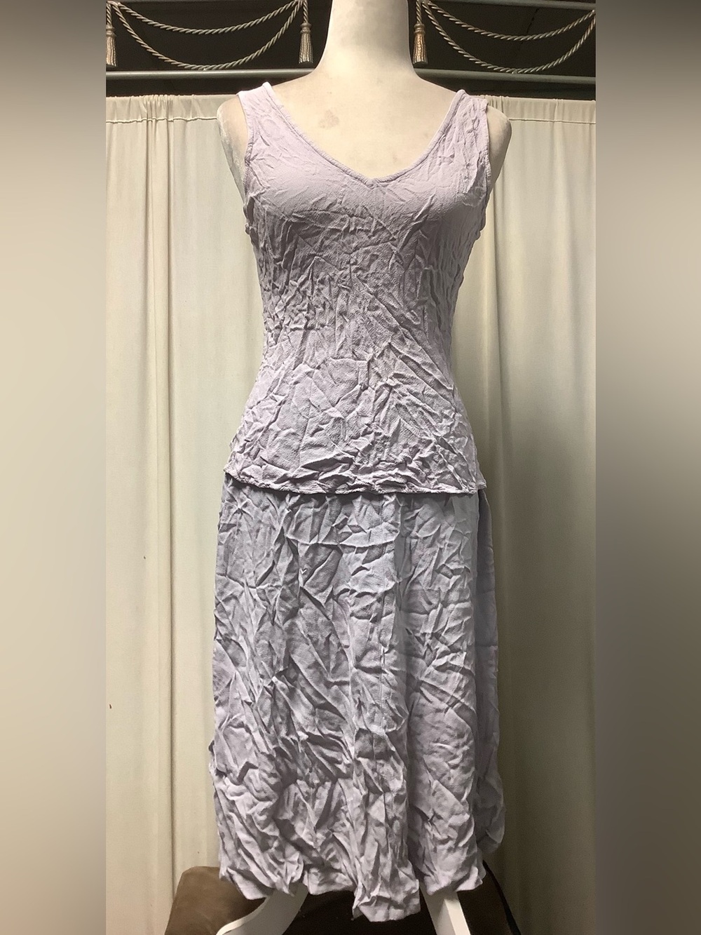 Ghost London Lilac V-Neck Tank & Skirt Set